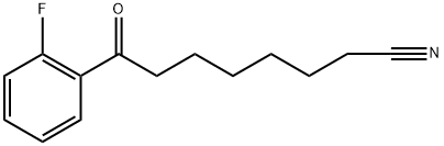 8-(2-FLUOROPHENYL)-8-OXOOCTANENITRILE Structure