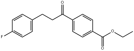 4'-CARBOETHOXY-3-(4-FLUOROPHENYL)PROPIOPHENONE Structure