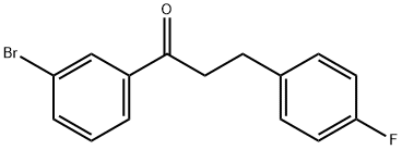 3'-BROMO-3-(4-FLUOROPHENYL)PROPIOPHENONE Structure