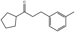 CYCLOPENTYL 2-(3-METHYLPHENYL)ETHYL KETONE Structure