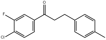 4'-CHLORO-3'-FLUORO-3-(4-METHYLPHENYL)PROPIOPHENONE Structure