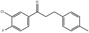 3'-CHLORO-4'-FLUORO-3-(4-METHYLPHENYL)PROPIOPHENONE Structure