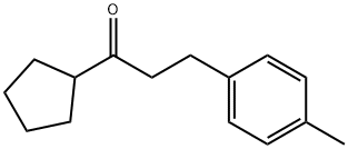 CYCLOPENTYL 2-(4-METHYLPHENYL)ETHYL KETONE Structure