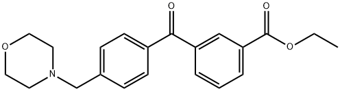 3-CARBOETHOXY-4'-MORPHOLINOMETHYL BENZOPHENONE Structure