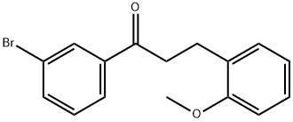 3'-BROMO-3-(2-METHOXYPHENYL)PROPIOPHENONE Structure