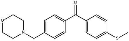 4-MORPHOLINOMETHYL-4'-THIOMETHYLBENZOPHENONE Structure