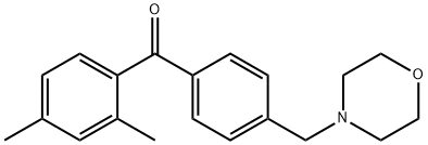 2,4-DIMETHYL-4'-MORPHOLINOMETHYL BENZOPHENONE Structure