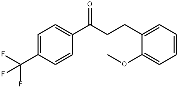 3-(2-METHOXYPHENYL)-4'-TRIFLUOROMETHYLPROPIOPHENONE Structure