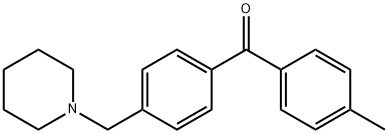 4-METHYL-4'-PIPERIDINOMETHYL BENZOPHENONE Structure