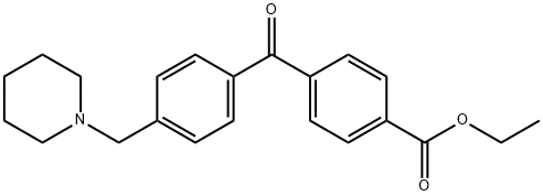 4-CARBOETHOXY-4'-PIPERIDINOMETHYL BENZOPHENONE Structure