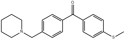 4-PIPERIDINOMETHYL-4'-THIOMETHYLBENZOPHENONE Structure