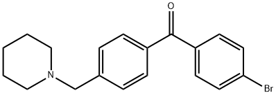 4-BROMO-4'-PIPERIDINOMETHYL BENZOPHENONE Structure