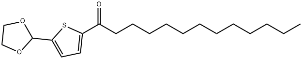 5-(1,3-DIOXOLAN-2-YL)-2-THIENYL DODECYL KETONE Structure