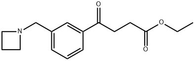 ETHYL 4-[3-(AZETIDINOMETHYL)PHENYL]-4-OXOBUTYRATE Structure