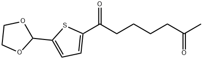 5-(1,3-DIOXOLAN-2-YL)-2-THIENYL 5-OXOHEXYL KETONE Structure