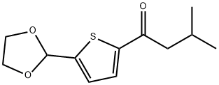 5-(1,3-DIOXOLAN-2-YL)-2-THIENYL 2-METHYLPROPYL KETONE Structure