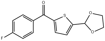 5-(1,3-DIOXOLAN-2-YL)-2-(4-FLUOROBENZOYL)THIOPHENE Structure