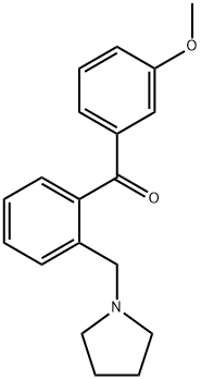 3'-METHOXY-2-PYRROLIDINOMETHYL BENZOPHENONE Structure