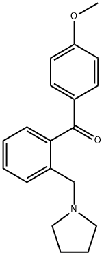 4'-METHOXY-2-PYRROLIDINOMETHYL BENZOPHENONE Structure