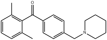 2,6-DIMETHYL-4'-PIPERIDINOMETHYL BENZOPHENONE Structure