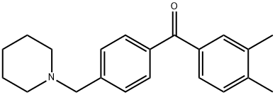 3,4-DIMETHYL-4'-PIPERIDINOMETHYL BENZOPHENONE Structure