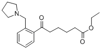 ETHYL 6-OXO-6-[2-(PYRROLIDINOMETHYL)PHENYL]HEXANOATE Structure