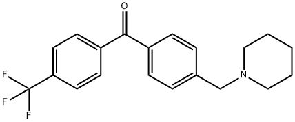 4-PIPERIDINOMETHYL-4'-TRIFLUOROMETHYLBENZOPHENONE Structure