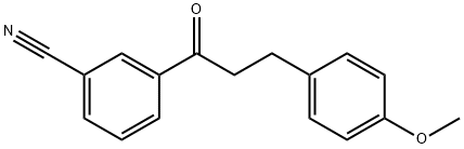 3'-CYANO-3-(4-METHOXYPHENYL)PROPIOPHENONE Structure