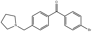 4-BROMO-4'-PYRROLIDINOMETHYL BENZOPHENONE Structure