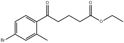 ETHYL 5-(4-BROMO-2-METHYLPHENYL)-5-OXOVALERATE Structure