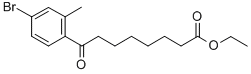 ETHYL 8-(4-BROMO-2-METHYLPHENYL)-8-OXOOCTANOATE Structure