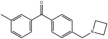 4'-AZETIDINOMETHYL-3-METHYLBENZOPHENONE Structure