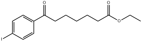 ETHYL 7-(4-IODOPHENYL)-7-OXOHEPTANOATE Structure