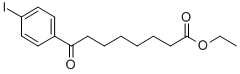 ETHYL 8-(4-IODOPHENYL)-8-OXOOCTANOATE Structure