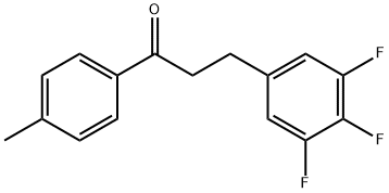 4'-METHYL-3-(3,4,5-TRIFLUOROPHENYL)PROPIOPHENONE Structure