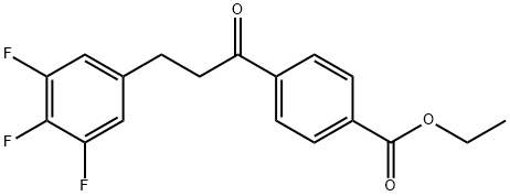 4'-CARBOETHOXY-3-(3,4,5-TRIFLUOROPHENYL)PROPIOPHENONE Structure