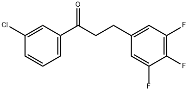 3'-CHLORO-3-(3,4,5-TRIFLUOROPHENYL)PROPIOPHENONE Structure