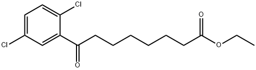 ETHYL 8-(2,5-DICHLOROPHENYL)-8-OXOOCTANOATE Structure