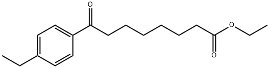 ETHYL 8-(4-ETHYLPHENYL)-8-OXOOCTANOATE Structure