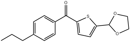 5-(1,3-DIOXOLAN-2-YL)-2-(4-PROPYLBENZOYL)THIOPHENE Structure