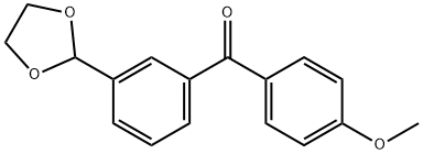 3-(1,3-DIOXOLAN-2-YL)-4'-METHOXYBENZOPHENONE Structure