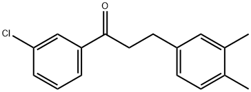 3'-CHLORO-3-(3,4-DIMETHYLPHENYL)PROPIOPHENONE Structure