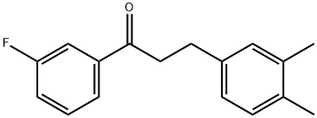 3-(3,4-DIMETHYLPHENYL)-3'-FLUOROPROPIOPHENONE Structure