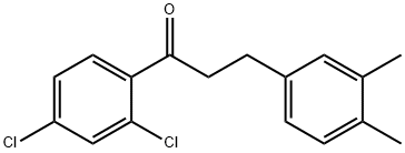 2',4'-DICHLORO-3-(3,4-DIMETHYLPHENYL)PROPIOPHENONE Structure