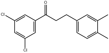 3',5'-DICHLORO-3-(3,4-DIMETHYLPHENYL)PROPIOPHENONE Structure