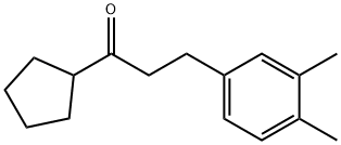 CYCLOPENTYL 2-(3,4-DIMETHYLPHENYL)ETHYL KETONE Structure