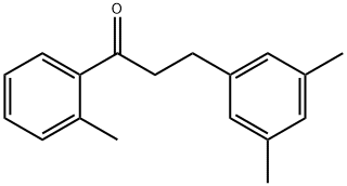 3-(3,5-DIMETHYLPHENYL)-2'-METHYLPROPIOPHENONE Structure