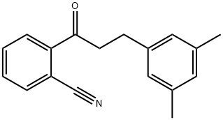 2'-CYANO-3-(3,5-DIMETHYLPHENYL)PROPIOPHENONE Structure