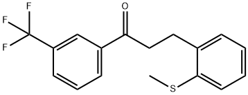 3-(2-THIOMETHYLPHENYL)-3'-TRIFLUOROMETHYLPROPIOPHENONE Structure