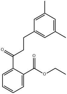 2'-CARBOETHOXY-3-(3,5-DIMETHYLPHENYL)PROPIOPHENONE Structure